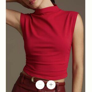 NWT REFORMATION LINDY KNIT TOP IN RED SZ M